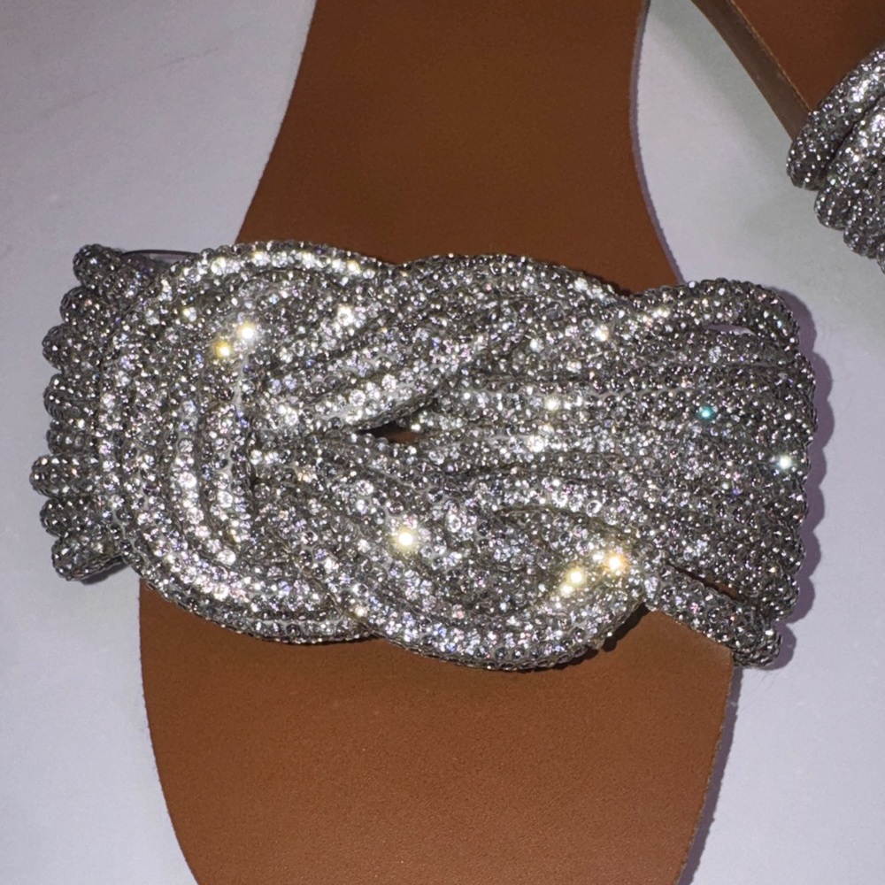 Steve Madden Metallic Women's Sandals, NEW, Sz 9 - Picture 4 of 4